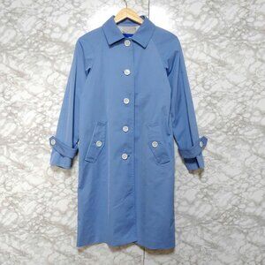 Crestbridge Long Coat Trench Coat Spring Coat Blue